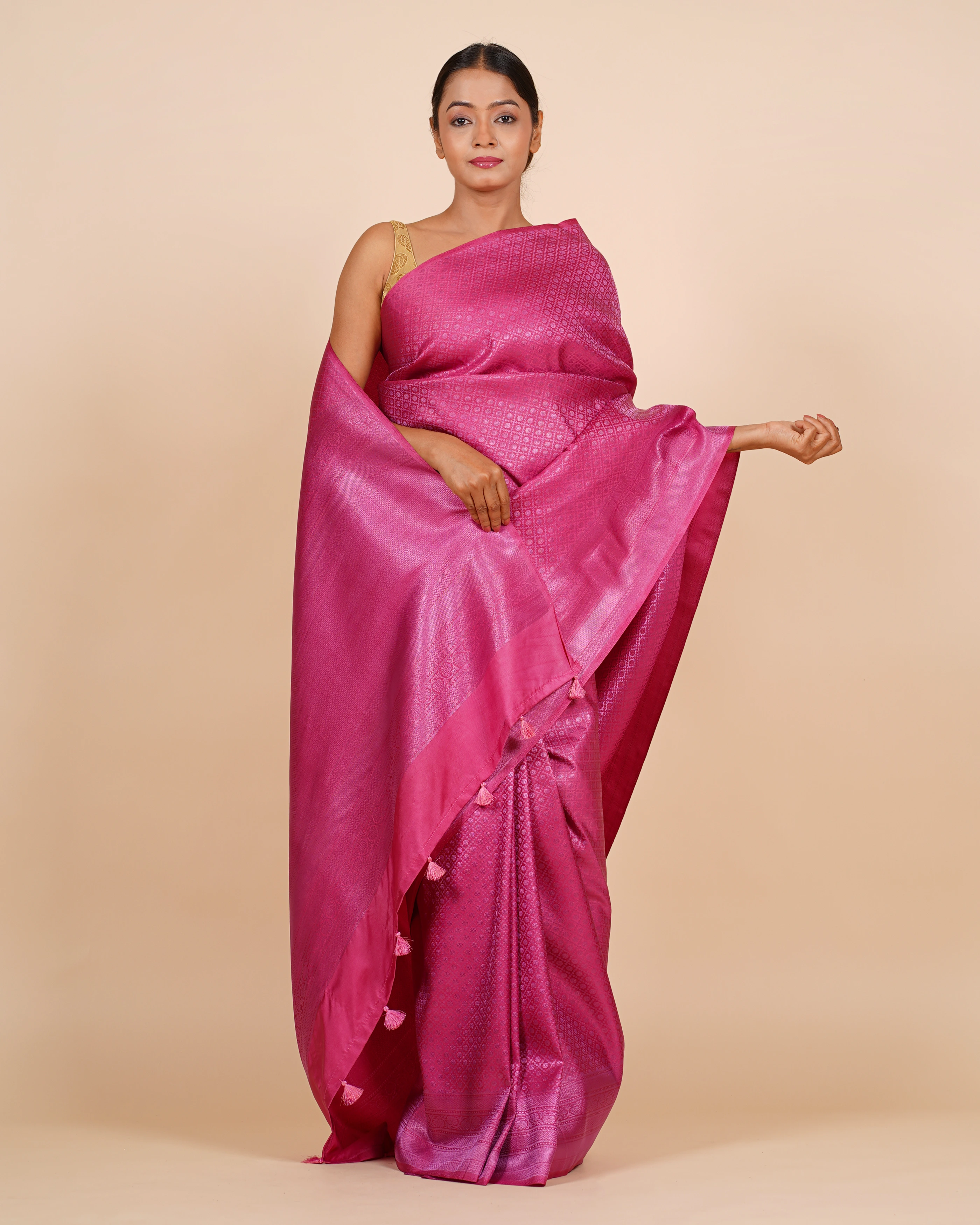 Evening Soirees Pink Saree