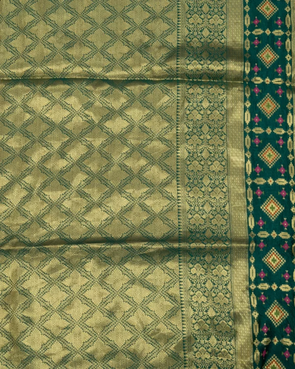 Evening Glam Floral Xxx Dupion Saree - Image 7