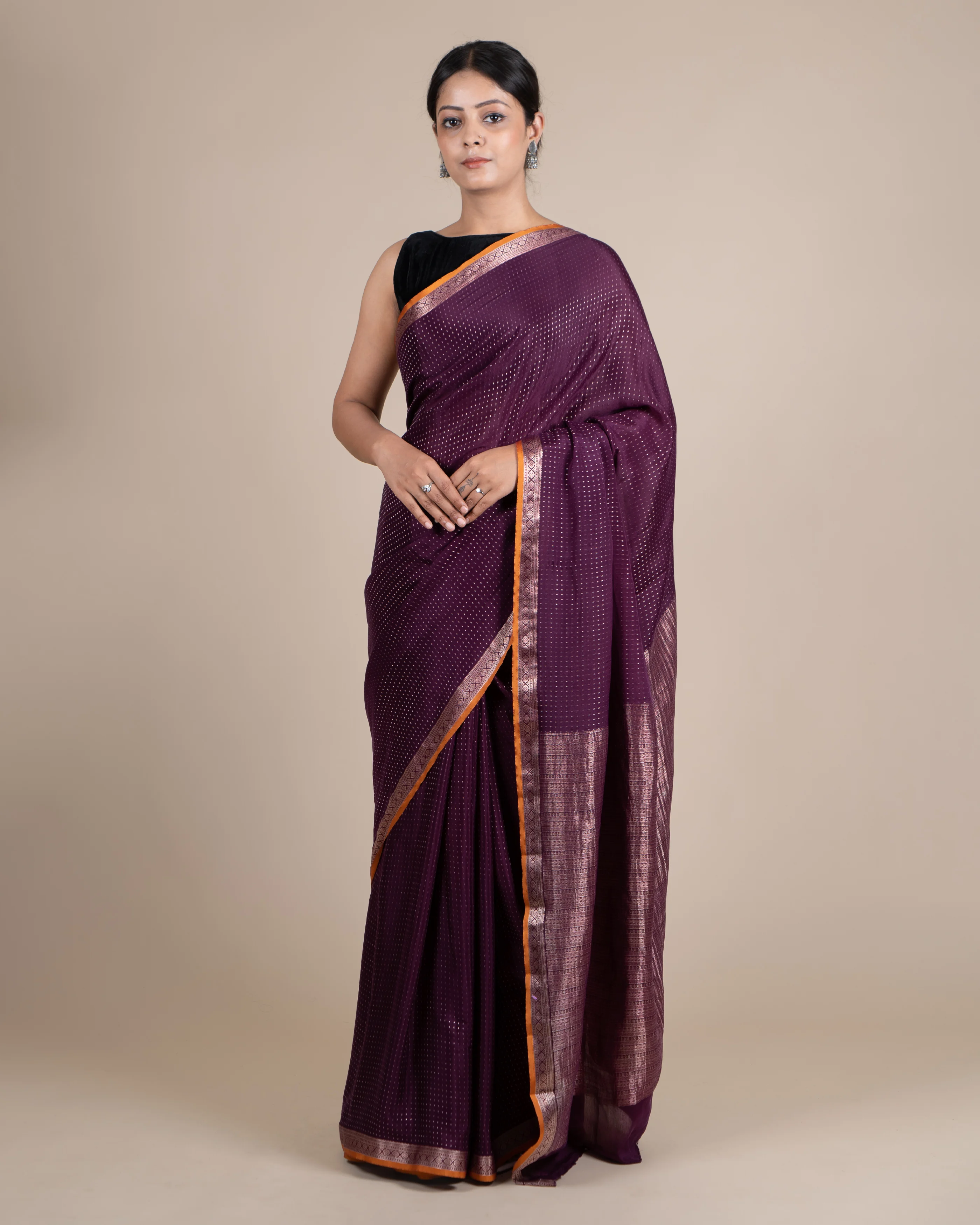 Everyday Comfort Small Butis with chiniya Saree