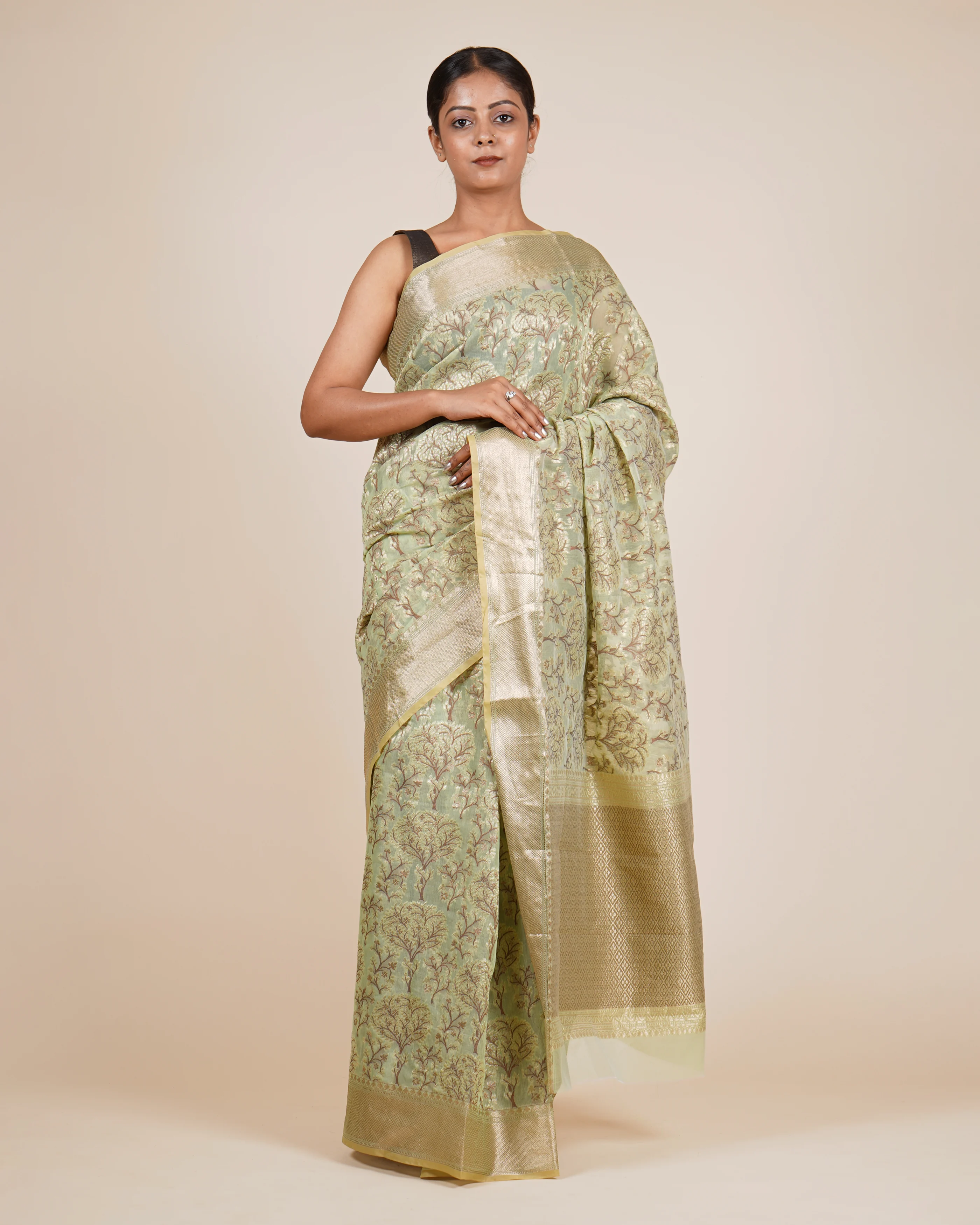 Everyday Comfort  Light Lemon Cotton Saree