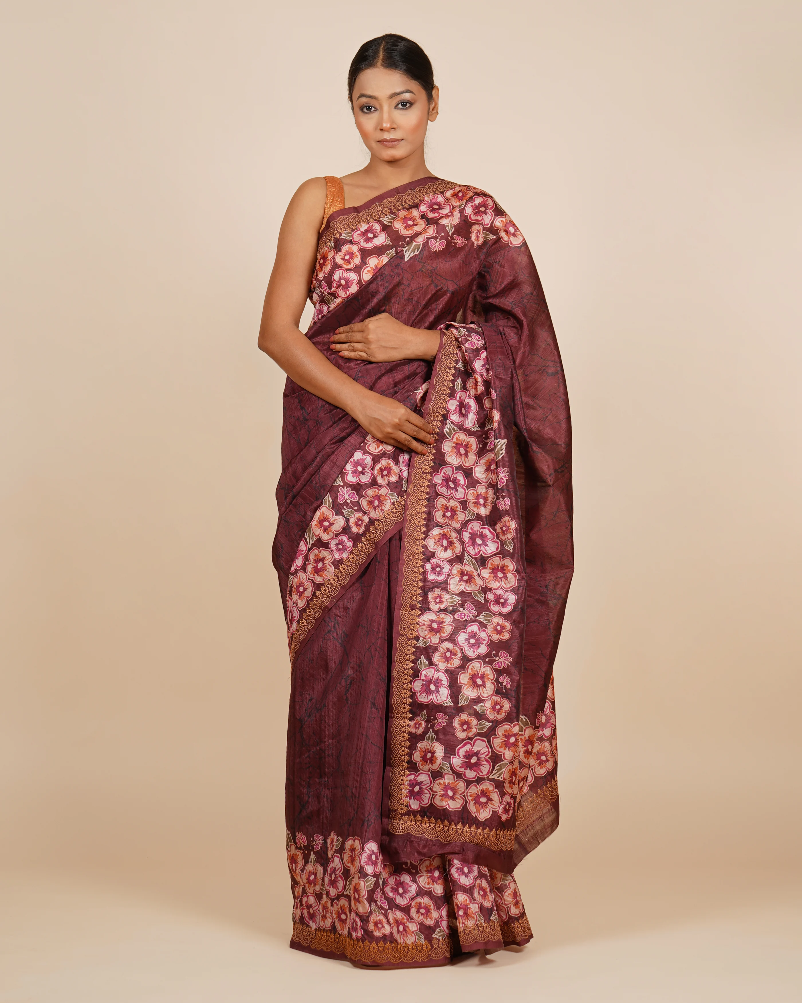 Everyday Comfort Prints Tusser Saree